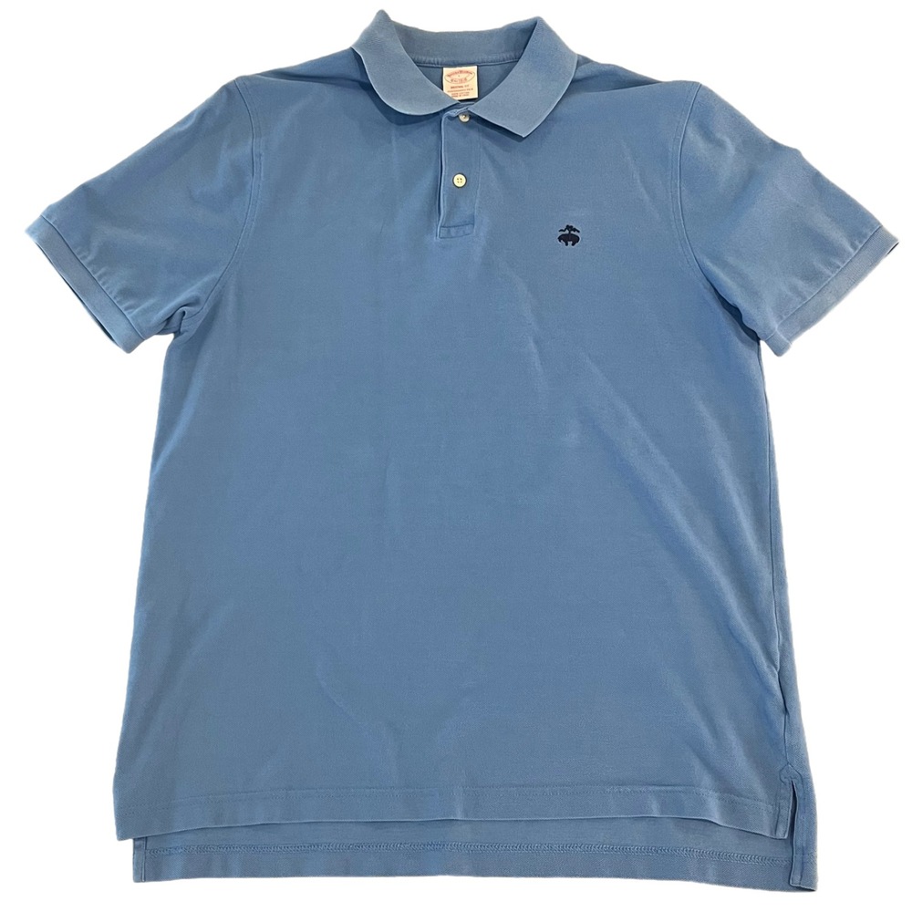 Brooks Brothers Polo Shirts Mens L Lot of 2 Pink Blue 1818 Performance - Picture 7 of 11